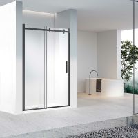 Душевая дверь Vincea Como-N 130 VDS-4CN130CLB профиль Черный стекло прозрачное — фото 3, Душевые двери в нишу