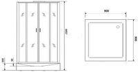 Товар: Душевая кабина Niagara Premium 90x90 NG-6001-01Q без гидромассажа - фото 3 Душевая кабина Niagara Premium 90x90 NG-6001-01Q без гидромассажа — фото 3, Душевые кабины