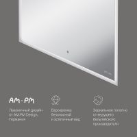 Зеркало AM.PM Spirit v2.0 60 с подогревом с подсветкой и сенсорным выключателем арт-M71AMOX0601SA — фото 7, Зеркала в ванную комнату