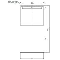 Зеркало Aquanet Милан 100 336401 с подсветкой Дуб рустикальный с сенсорным выключателем — фото 5, Зеркала в ванную комнату