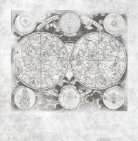 Фреска Ortograf Карты мира 33909 Фактура бархат FX Флизелин (2,65*2,7) Серый, Карты — фото 2, Фрески