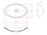 Товар: Раковина-чаша Montebianco Gondola Tre 60 13043 Белая - фото 8 Раковина-чаша Montebianco Gondola Tre 60 13043 Белая — фото 8, Раковины