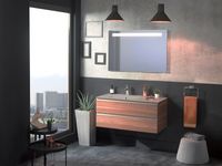 Тумба под раковину Jacob Delafon Vox 100 R EB2026-RA-442 подвесная Серый антрацит лак — фото 3, Тумбы под раковину