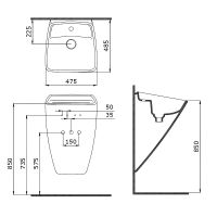 Товар: Раковина Bocchi Firenze 60 1082-001-0126 Белая глянцевая - фото 5 Раковина Bocchi Firenze 60 1082-001-0126 Белая глянцевая — фото 5, Раковины