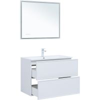 Товар: Тумба под раковину Aquanet Арт 90 313256 подвесная Белая матовая - фото 9 Тумба под раковину Aquanet Арт 90 313256 подвесная Белая матовая — фото 9, Мебель для ванной