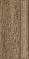 Ступень Ceramika Paradyz Carrizo Wood Stopnica Prosta Struktura Mat 30х60 см — фото 4, Ступени и клинкер