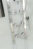 Товар: Душевая кабина Black&White Galaxy 5509120 с гидромассажем профиль Серебристый хром задняя стенка Белая - фото 7 Душевая кабина Black&White Galaxy 5509120 с гидромассажем профиль Серебристый хром задняя стенка Белая — фото 7, Душевые кабины