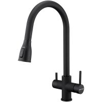 Смеситель для кухни Paulmark Lange La214212-401 Антрацит — фото 1, Смесители для кухни