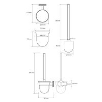 Товар: Ершик для унитаза Bemeta Stella 166113012 Хром - фото 2 Ершик для унитаза Bemeta Stella 166113012 Хром — фото 2, Ершики для унитаза