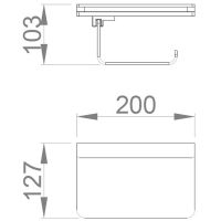 Держатель туалетной бумаги Nofer Santorini 16335.B с крышкой Хром — фото 4, Держатели туалетной бумаги