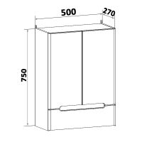 Подвесной шкаф Runo Парма 50 00-00001052 Белый — фото 5, Мебель для ванной