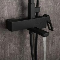 Товар: Душевая система Gappo G2417-6 Черный матовый - фото 2 Душевая система Gappo G2417-6 Черный матовый — фото 2, Душевые стойки