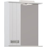 Зеркало со шкафом Vigo Diana 60 L z.DIA.60.L.El с подсветкой Белое — фото 6, Зеркальные шкафы в ванную