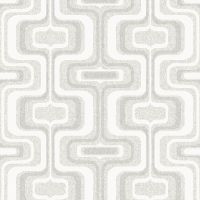 Обои Zambaiti Parati Savana 77522 Винил на флизелине (0,53*10,05) Белый/Серый/Серебряный, Геометрия — фото 1, Обои для стен