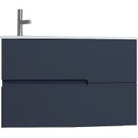 Тумба под раковину Jacob Delafon Nona 80 EB1888RU-G98 подвесная Темно-синяя — фото 1, Тумбы под раковину