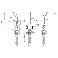 Смеситель для кухни Paulmark Essen Es213011-DG Графит — фото 2, Смесители для кухни