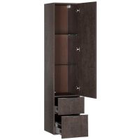 Шкаф пенал Aquanet Эвора 40 R подвесной Дуб антик арт-182999 — фото 2, Пеналы для ванной комнаты