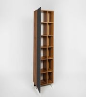 Товар: Шкаф пенал VIANT Бостон 45 VBOS450G-PEN Графит матовый Дуб Вотан - фото 4 Шкаф пенал VIANT Бостон 45 VBOS450G-PEN Графит матовый Дуб Вотан — фото 4, Пеналы для ванной комнаты