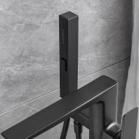 Смеситель для ванны Allen Brau Infinity 5.21009-31 Черный матовый — фото 19, Смесители напольные