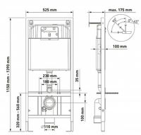 Комплект унитаза с инсталляцией Berges Floe Rimless 043278 с сиденьем Микролифт и Белой матовой клавишей смыва — фото 17, Комплекты унитаз + инсталляция