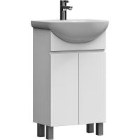 Тумба под раковину Vigo Wing 50 tn.WIN.BAL.50.2D Белая — фото 1, Тумбы под раковину