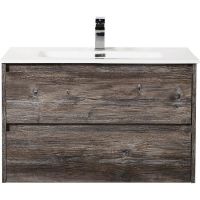 Тумба под раковину BelBagno Kraft 80 KRAFT-800-2C-SO-PP подвесная Pino Pasadena — фото 1, Тумбы под раковину