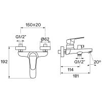 Товар: Смеситель для ванны Santek Форт WH5A10004C001 Хром - фото 5 Смеситель для ванны Santek Форт WH5A10004C001 Хром — фото 5, Смеситель для ванны