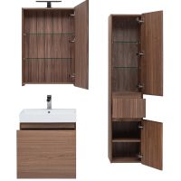 Товар: Комплект мебели для ванной Aquanet Нью-Йорк 60 211659 подвесной Шпон Орех - фото 7 Комплект мебели для ванной Aquanet Нью-Йорк 60 211659 подвесной Шпон Орех — фото 7, Комплекты мебели для ванной