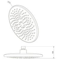 Товар: Верхний душ AM.PM Gem F0590000 Хром - фото 4 Верхний душ AM.PM Gem F0590000 Хром — фото 4, Верхние души