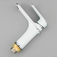 Смеситель для раковины Frap H49 F1049 Белый Хром — фото 2, Смесители для раковины