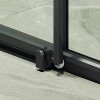 Товар: Душевая дверь Maybah Glass MGD-1277-6 1500x1950 раздвижная профиль Черный стекло прозрачное - фото 5 Душевая дверь Maybah Glass MGD-1277-6 1500x1950 раздвижная профиль Черный стекло прозрачное — фото 5, Душевые двери в нишу