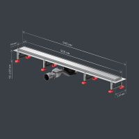 Товар: Душевой лоток AM.PM MasterFlow 90 W01SC-U11-090-04SB с решеткой Хром матовый / под плитку Tile - фото 28 Душевой лоток AM.PM MasterFlow 90 W01SC-U11-090-04SB с решеткой Хром матовый / под плитку Tile — фото 28, Душевые лотки