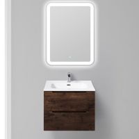 Тумба под раковину BelBagno Etna 60 ETNA-600-2C-SO-RW-P подвесная Rovere Moro — фото 2, Тумбы под раковину