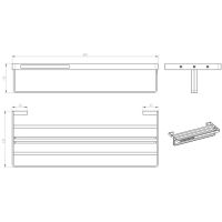 Полка для полотенец Boheme Q 10947-BR Бронза — фото 2, Полки для полотенец