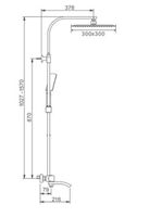 Душевая система Gappo G07 G2407-40 с термостатом Хром — фото 14, Душевые стойки