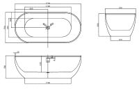 Товар: Акриловая ванна Abber AB9241 172х79 без гидромассажа - фото 5 Акриловая ванна Abber AB9241 172х79 без гидромассажа — фото 5, Акриловые ванны