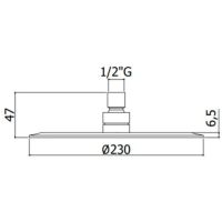 Верхний душ Paffoni Bahamas Хром арт-ZSOF093CR — фото 2, Верхние души