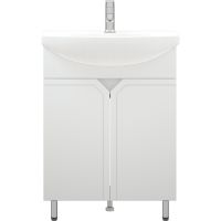 Тумба под раковину Corozo Сириус 65 SD-00001438 Белая — фото 1, Тумбы под раковину