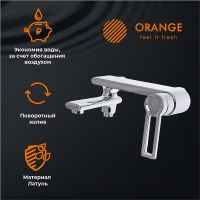 Комплект смесителей Orange Splito Хром арт-M36-311cr — фото 4, Готовые комплекты для ванной комнаты