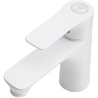 Смеситель для раковины Orange Aristo M19-021w Белый глянец — фото 4, Смесители для раковины