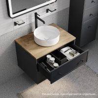 Товар: Тумба под раковину Iddis Torr 70 TOR70DVi95K подвесная Темно-серая - фото 3 Тумба под раковину Iddis Torr 70 TOR70DVi95K подвесная Темно-серая — фото 3, Мебель для ванной