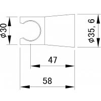 Держатель ручного душа Aquanet Round AF210-93R-S 245421 Сатин — фото 2, Держатели для душа