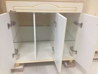 Тумба под раковину Bellezza Аллегро Люкс 120 4637519000359 Бежевая патина Золото — фото 2, Мебель для ванной