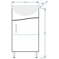 Товар: Тумба под раковину Stella Polar Волна 45 SP-00000231 Белая - фото 4 Тумба под раковину Stella Polar Волна 45 SP-00000231 Белая — фото 4, Мебель для ванной