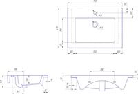 Тумба с раковиной SanVit Прованс 75 kprov075 с фактурой под дерево Зебрано — фото 7, Тумбы с раковиной