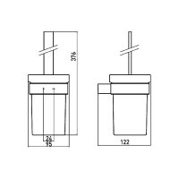 Ершик для унитаза Emco Loft 0515 001 01 Хром — фото 3, Ершики для унитаза