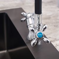 Товар: Смеситель для кухни Ростовская Мануфактура Сантехники Boou BA5318-1F-E352A-B702 Черный Хром - фото 4 Смеситель для кухни Ростовская Мануфактура Сантехники Boou BA5318-1F-E352A-B702 Черный Хром — фото 4, Смесители