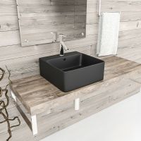 Раковина Esbano Circon 40 ESRNCIRC40MB Черная матовая — фото 3, Раковины накладные