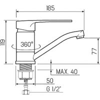 Товар: Смеситель для кухни Ростовская Мануфактура Сантехники SL52-004FB-15 Хром - фото 9 Смеситель для кухни Ростовская Мануфактура Сантехники SL52-004FB-15 Хром — фото 9, Смесители