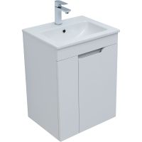 Тумба под раковину Aquanet Практика 50 330451 подвесная Белая матовая — фото 2, Мебель для ванной